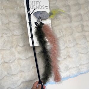 Fluffy Friends Cat Toy with Feathers